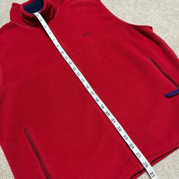 Vintage Patagonia Synchilla Red Full Zip Vest Large - Picture 4 of 6